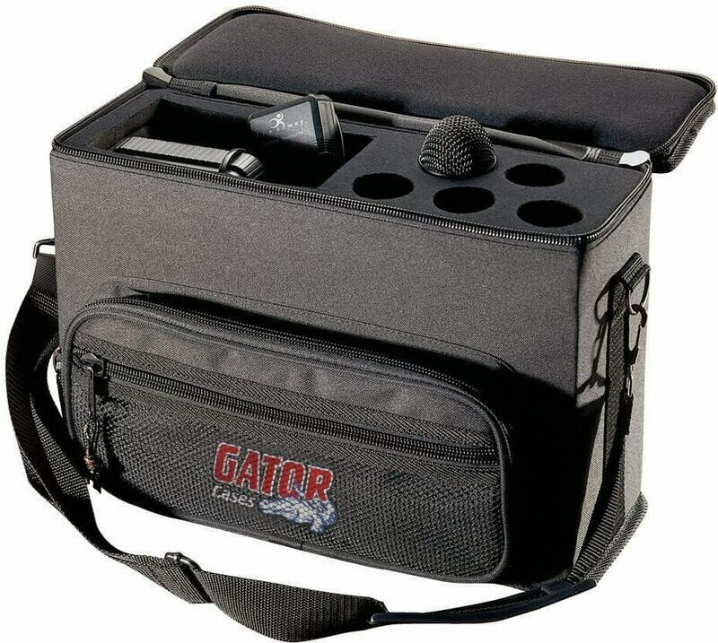 [GATOR GM-5W (D3-SW2,U4-1-2)] Gator Cases GM-5W Deluxe Wireless 5 Microphone Bag  #GAGM5W MFR #GM-5W