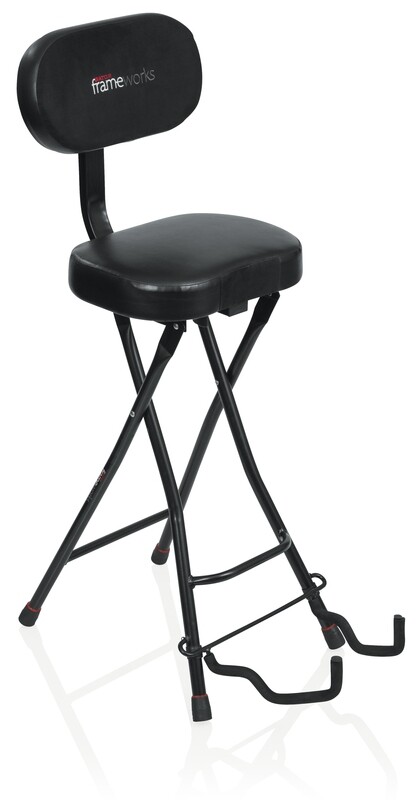 [GATOR GFW-GTR-SEAT] Gator Cases Frameworks Guitar Performance Seat & Single-Guitar Stand Combo