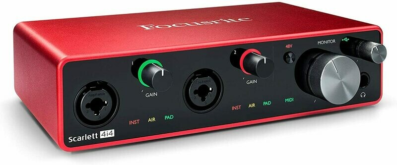 [Focusrite Scarlett 4i4 3rd Gen] Focusrite Scarlett 4i4 4x4 USB Audio/MIDI Interface (3rd Generation)