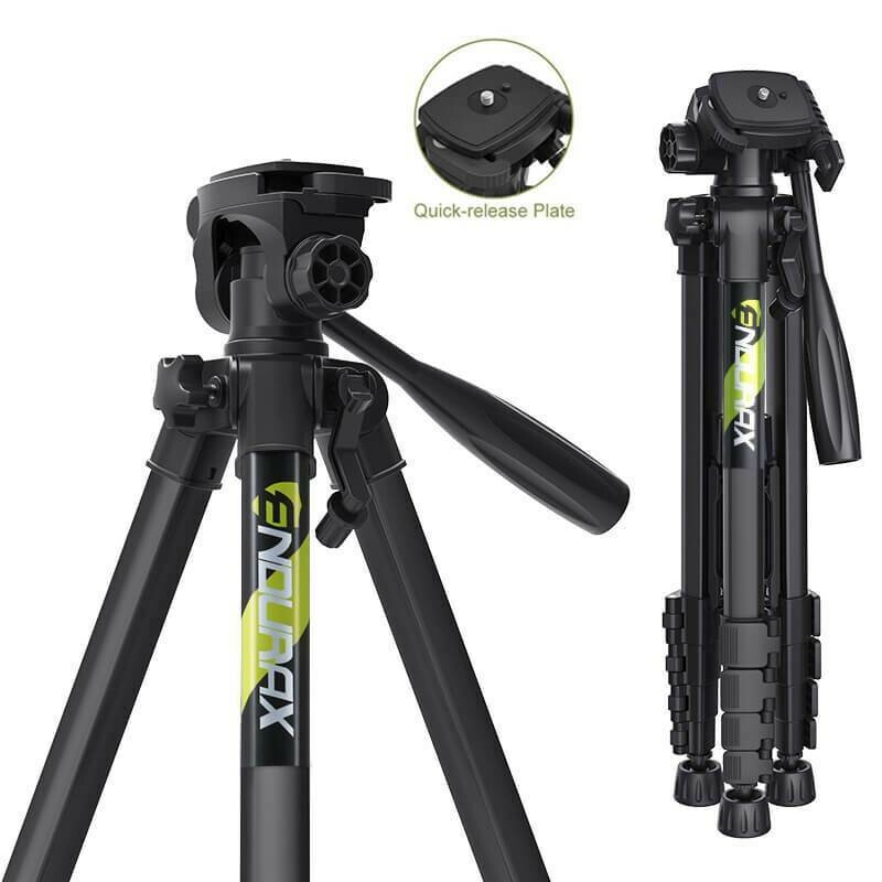[Endurax 66" Video Camera Tripod] Endurax 66" Video Camera Tripod