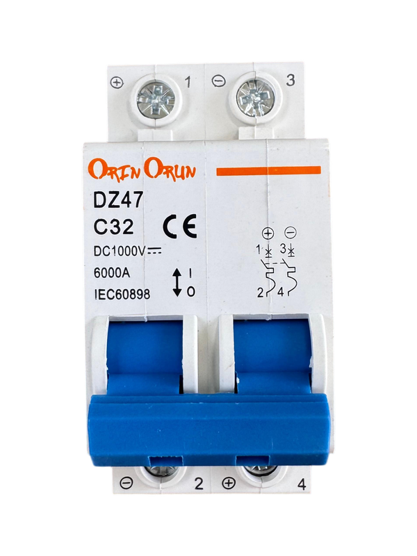 [DZ47 - 63 DC TYPE 2P 32A] DC Breaker DZ47 - 63 DC TYPE 2P 32A