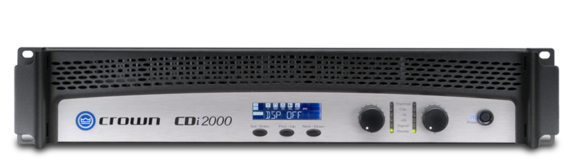 [Crown NCDI2000 (D2)] Crown Audio CDi 2000 Two-Channel Commercial Amplifier (800W/Channel at 4 Ohms, 70V/140V)