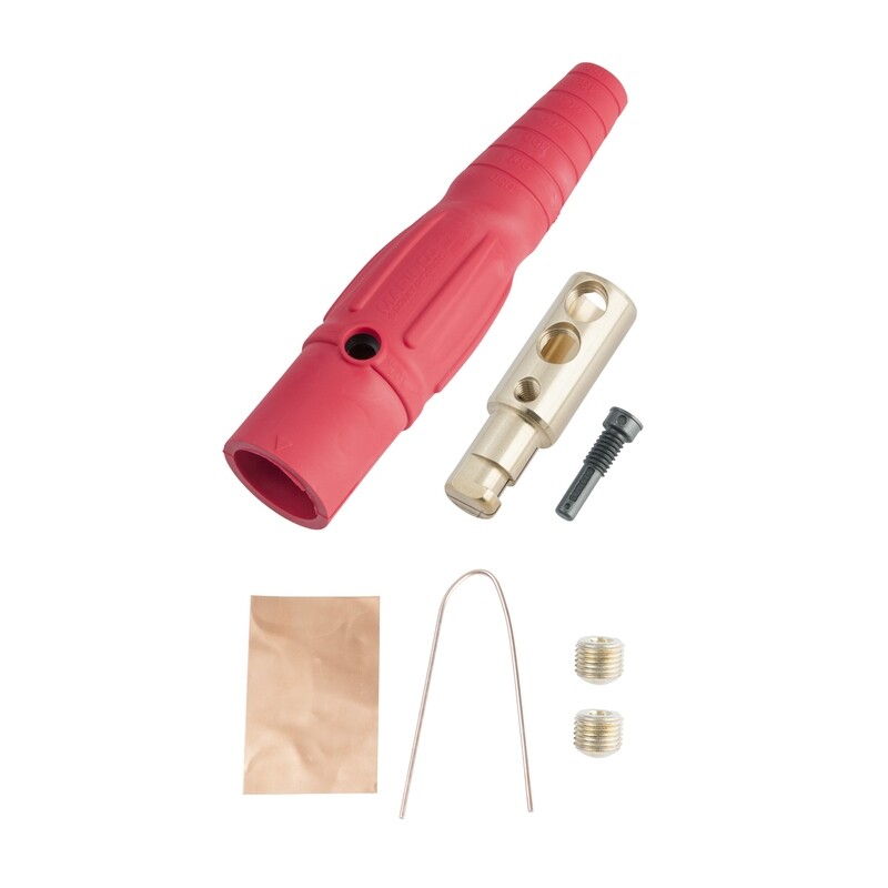 [CLS40MB-C] MARINCO INLINE SINGLE PIN MALE- RED CAMLOK CLS40MB-C