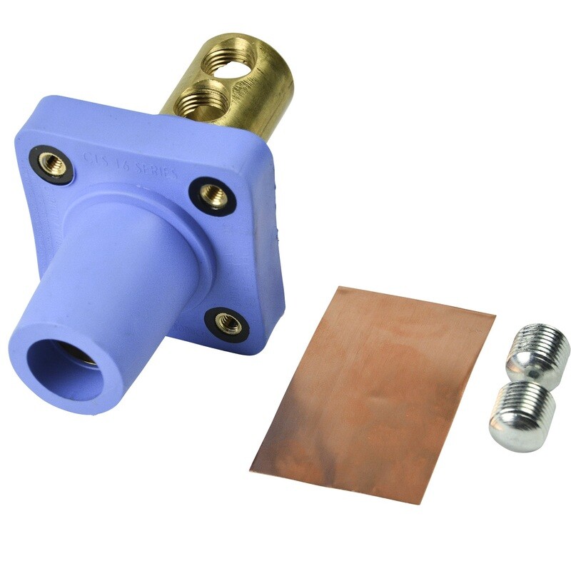 [CLS40FRB-D (D1-3-5, D2-SW1)] MARINCO PANEL MOUNT  FEMALE- BLUE CAMLOK CLS40FRB-D