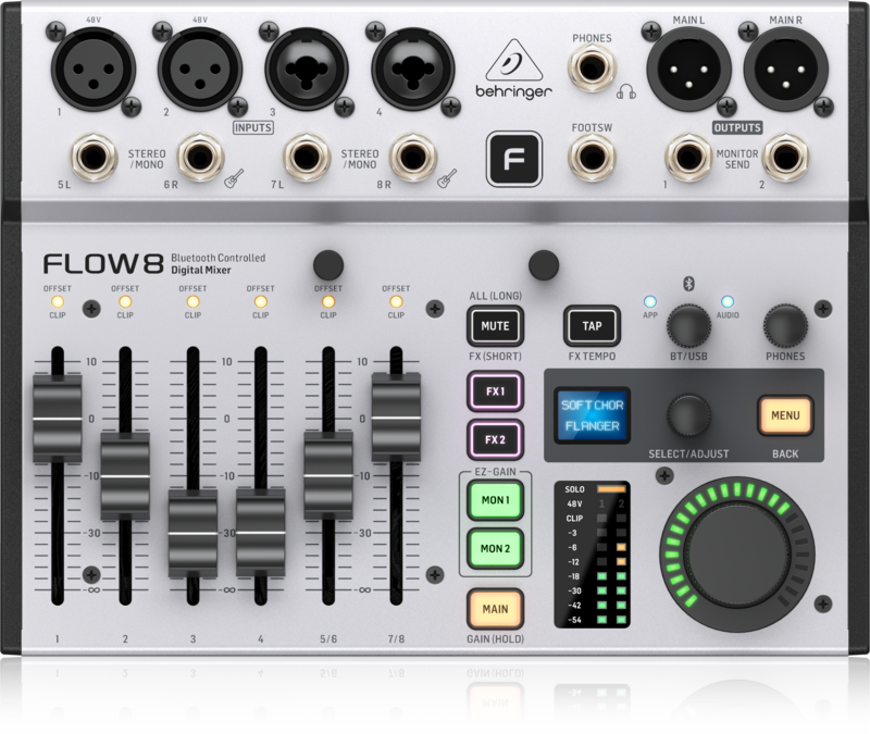 Behringer FLOW 8 8-input Digital Mixer with Bluetooth