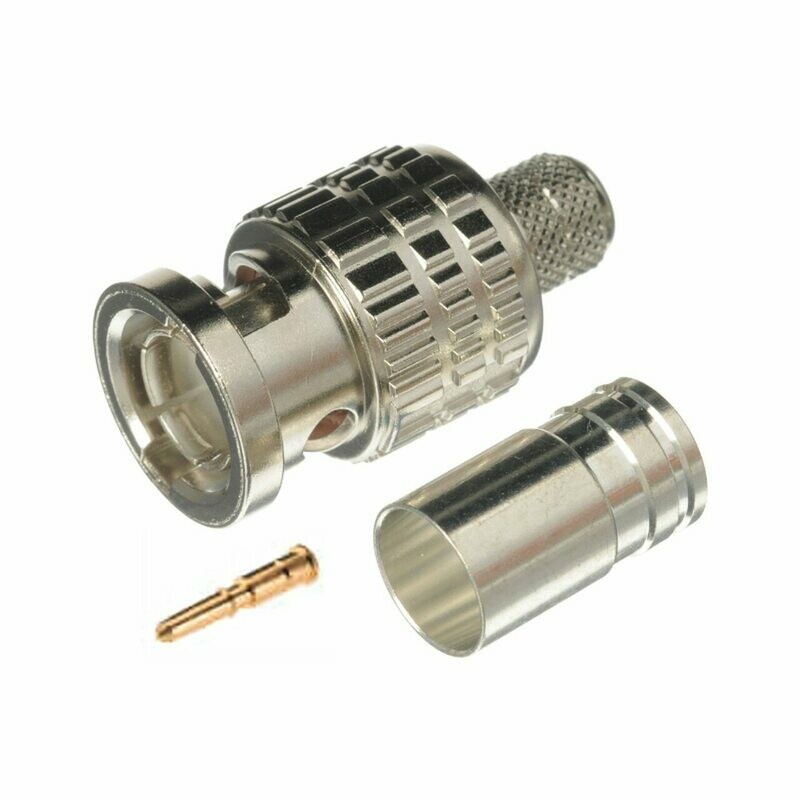 Canare BCP-B5F 75 Ohm BNC Connector, Straight Crimp Plug, 5CF
