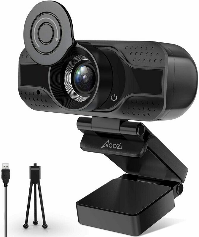 [Aoozi Webcam with Microphone,1080P HD (D2-SW1, U4-3-3)] Aoozi Webcam with Microphone,1080P HD