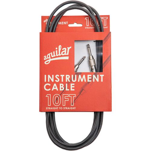 [Aguilar AGINST10SS] Aguilar AGINST10SS 10' Instrument Cable, Straight to Straight Connector