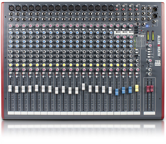 [A&H-ZED22FX  (D3)] Allen & Heath ZED-22FX 22-Channel Analog Mixer with USB and Built-In Effects #ALZED22FX MFR #AH-ZED22FX