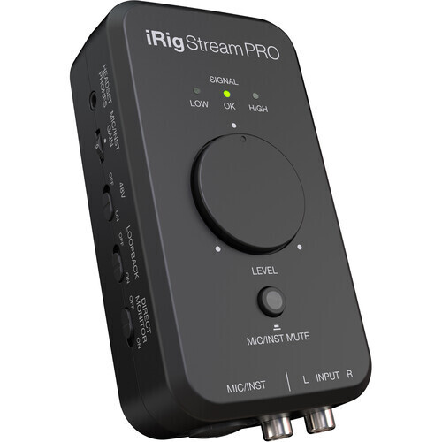 [iRig Stream Pro] IK Multimedia iRig Stream Pro Ultracompact 4x2 Audio Interface for Computers, Smartphones, and Tablets