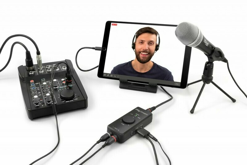 [iRig Stream] IK Multimedia iRig Stream Ultracompact 2x2 Audio Interface for Computers, Smartphones, and Tablets