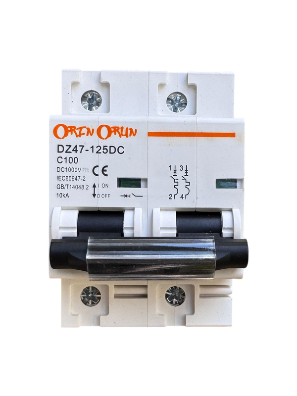 [2P 100A MCB DC 1000V] DC Breaker 2P 100A MCB DC 1000V