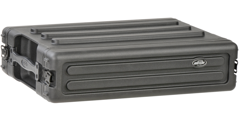 [1SKB-R2S] SKB 2U Roto Shallow Rack Case with Steel Rails #SK1SKBR2S MFR #1SKB-R2S