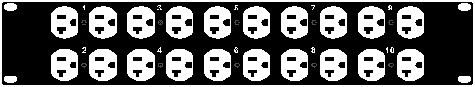 10 Circuit Edison Panel Assembly (Black)