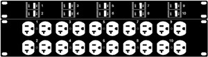 10 CIRCUIT 20 AMP 110 PANEL