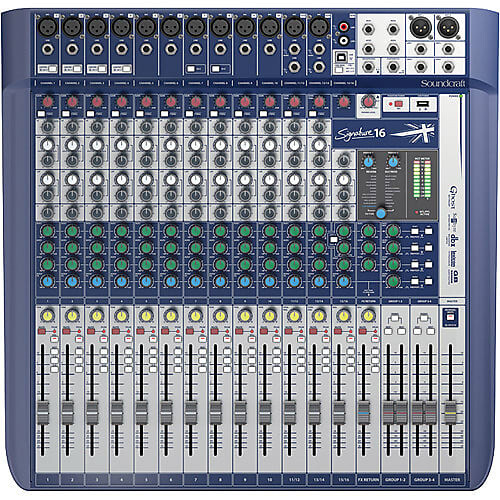 Soundcraft Signature 16 16-Input Mixer with Effects #SOS16ME MFR #5049559