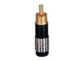 [02-743D/BK] RCA PLUG GOLD BLACK 02-743D/BK