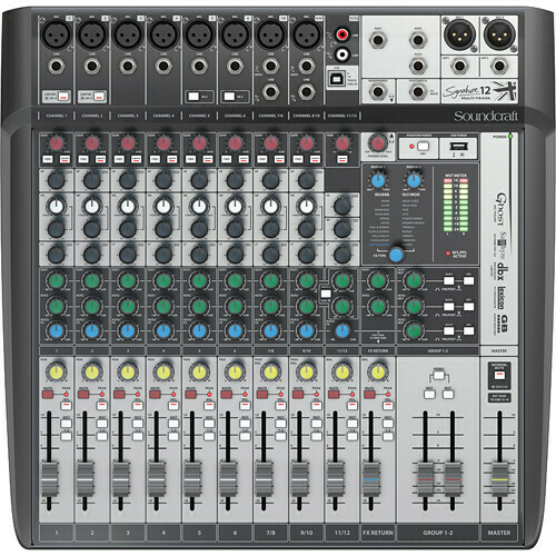 [Soundcraft Signature 12 MTK] Soundcraft Signature 12 MTK 12-Input Multitrack Mixer with Effects  #SOS12MTKME MFR #5049557