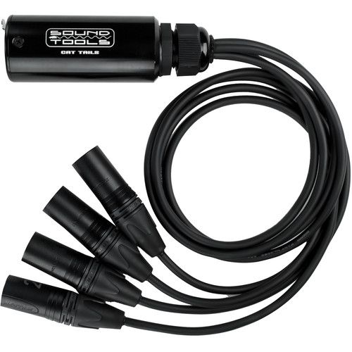 [SoundTools CAT Tails CTMX] SoundTools CAT Tails MX Four XLR Male Audio Lines Down Shielded Cat 5/6/7 Cable #SOCTMX #CTMX