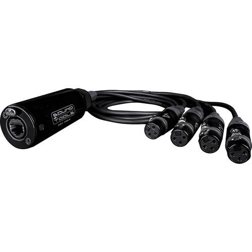 Sound Tools CAT Tails FX Four XLR Female Audio Lines Down Shielded Cat 5/6/7 Cable #SOCTFX #CTFX