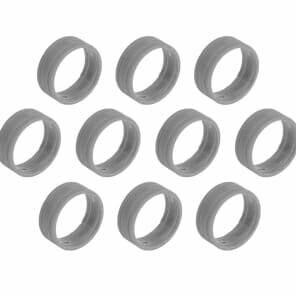 [SFC-BAND-GREY-10pk] SuperFlex Gold XLR Connector ID Band Grey