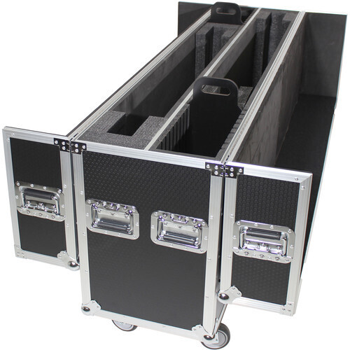 [ProX XS-LCD5570WX2] ProX XS-LCD5570WX2 Flight Case with Casters for Two 55 to 70" Flat-Screen TVs (Black/Silver)
 #PRLCD5570WX2  MFR #XS-LCD5570WX2