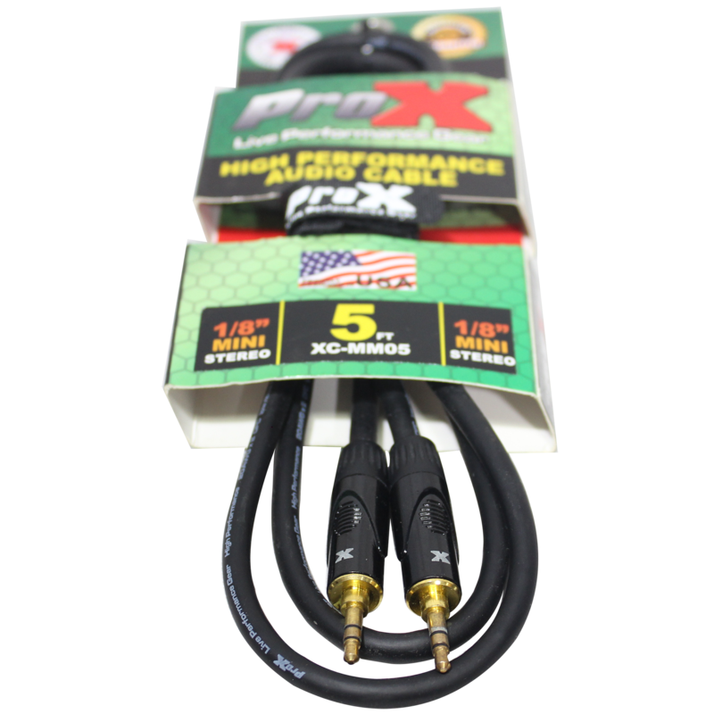 [ProX XC-MM05] ProX XC-MM05 5' 1/8" (3.5mm) TRS-M Mini to 1/8" (3.5mm) TRS-M Mini Balanced High Performance Audio Cable
SKU: PRXXCMM05 MFR: XC-MM05