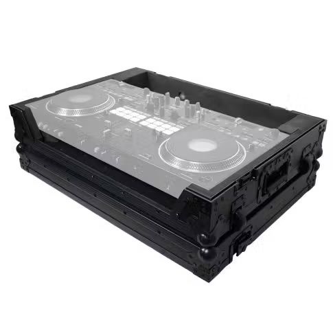 [Pro XXS-DDJREV7 WBL] ProX Flight Case for Pioneer DDJ-REV7 Controller with 1 RU Rackspace and Wheels (All Black) #PRXSDDJRV7WB #XS-DDJREV7 WBL