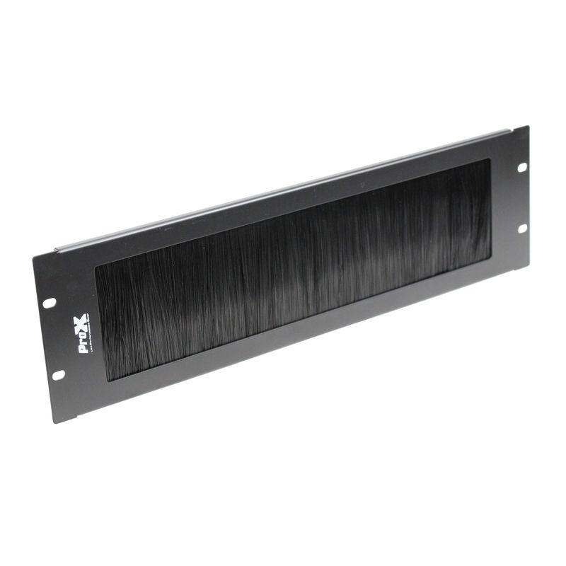 [Pro X T-P3BR] ProX T-P3BR Rack Panel Brush Cable Management Slot Strip (3 RU) #PRTP3BR #T-P3BR