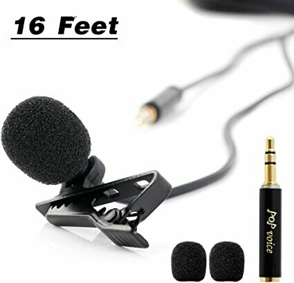 [PoP voice 196" Single Head Lavalier Lapel Microphone] PoP voice 196" Single Head Lavalier Lapel Microphone