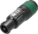 Neutrik NL4FXX-W-L 4-Pole Female speakON Connector (Green) #NENL4FXXWL #NL4FXX-W-L