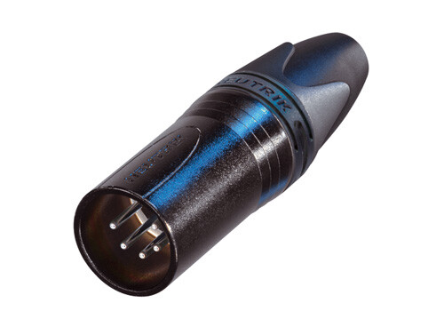 Neutrik NC5MXX-BAG 5-pin XLRM Cable Connector, Black MFR #NC5MXX-BAG