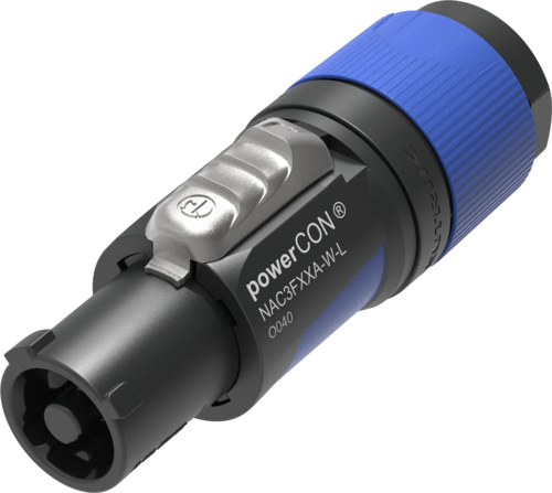 [Neutrik NAC3FXXA-W-L] Neutrik NAC3FXXA-W-L powerCON Cable Connector AC Power Cable Connector with Color-coded Twist-lock Mechanism for 10-16mm Diameters