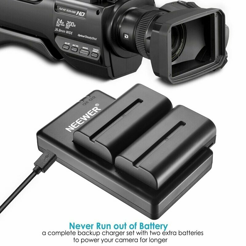 [Neewer NP-F550] Neewer NP-F550 Battery Charger Set for Sony