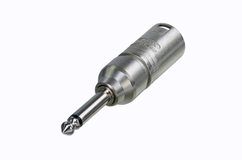 Neutrik NA2MP XLRM to 1/4" TS Adapter MFR #NA2MP