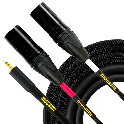 Mogami Gold 3.5mm TRS Male to Dual XLR Male Y-Cable (6')
#MOG352XLRM06 MFR #GOLD352XLRM06