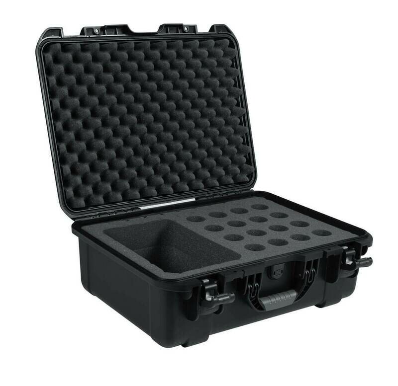 [GM-16-MIC-WP] Gator Cases Waterproof Case for Handheld Wired Microphones (16 Mics, Black) #GAGM16MICWP MFR #GM-16-MIC-W