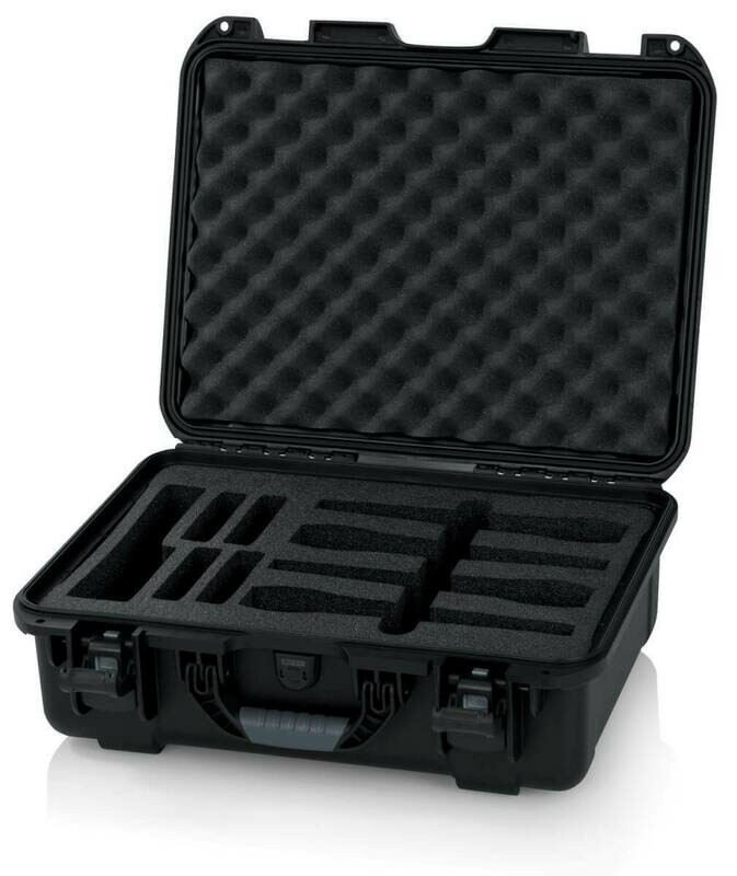 [GM-04-WMIC-WP] Gator Cases Waterproof Wireless-Microphone Case (Black) #GAGM04WMICWP MFR #GM-04-WMIC-WP
