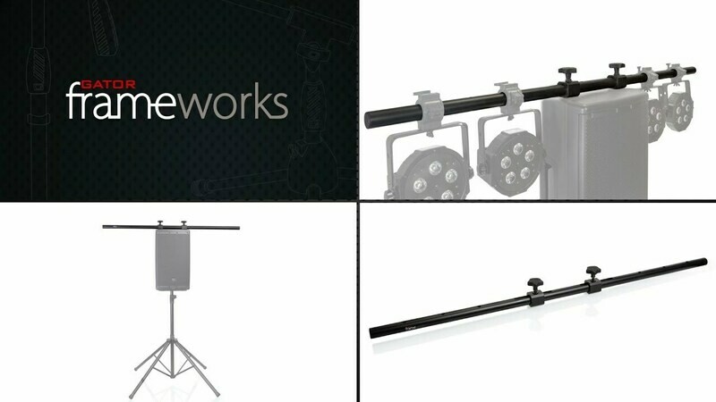 Gator Cases Frameworks Light Bar with Fly-Point Mounting to Portable PA Speaker (Single) #GAGFWLSPKFLY MFR #GFW-LIGHTSPKFLYMT